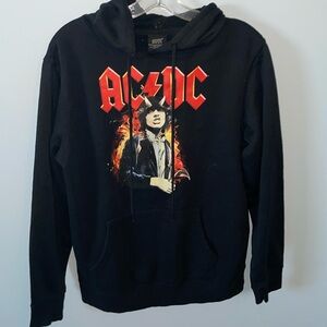 AC DC Hoody Adult Mens S Sweatshirt Music Classic Rock & Roll Pullover